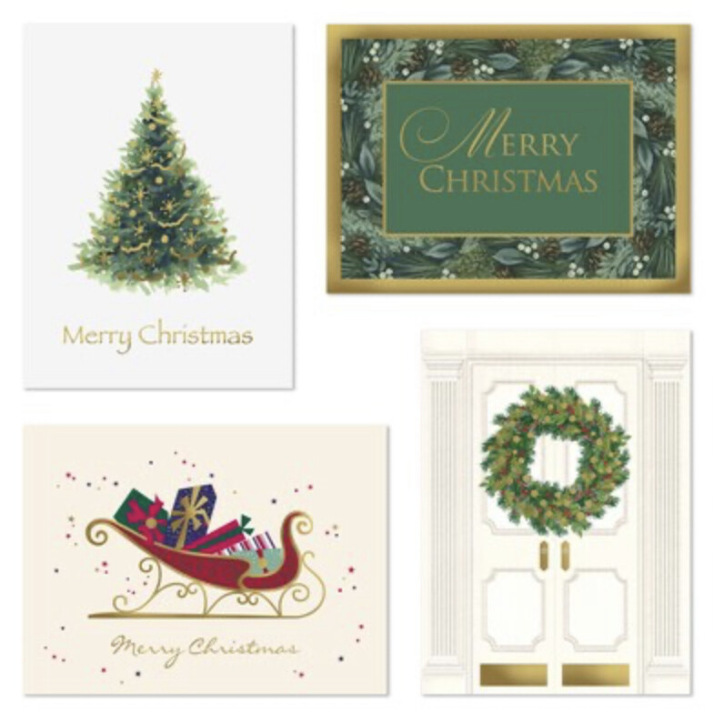 Holiday Best Assortment Boxed Christmas Cards 12ct+