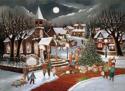 Christmas Spirit 14 Luxurious Glitter Embellished Cards and 14 Envelopes+