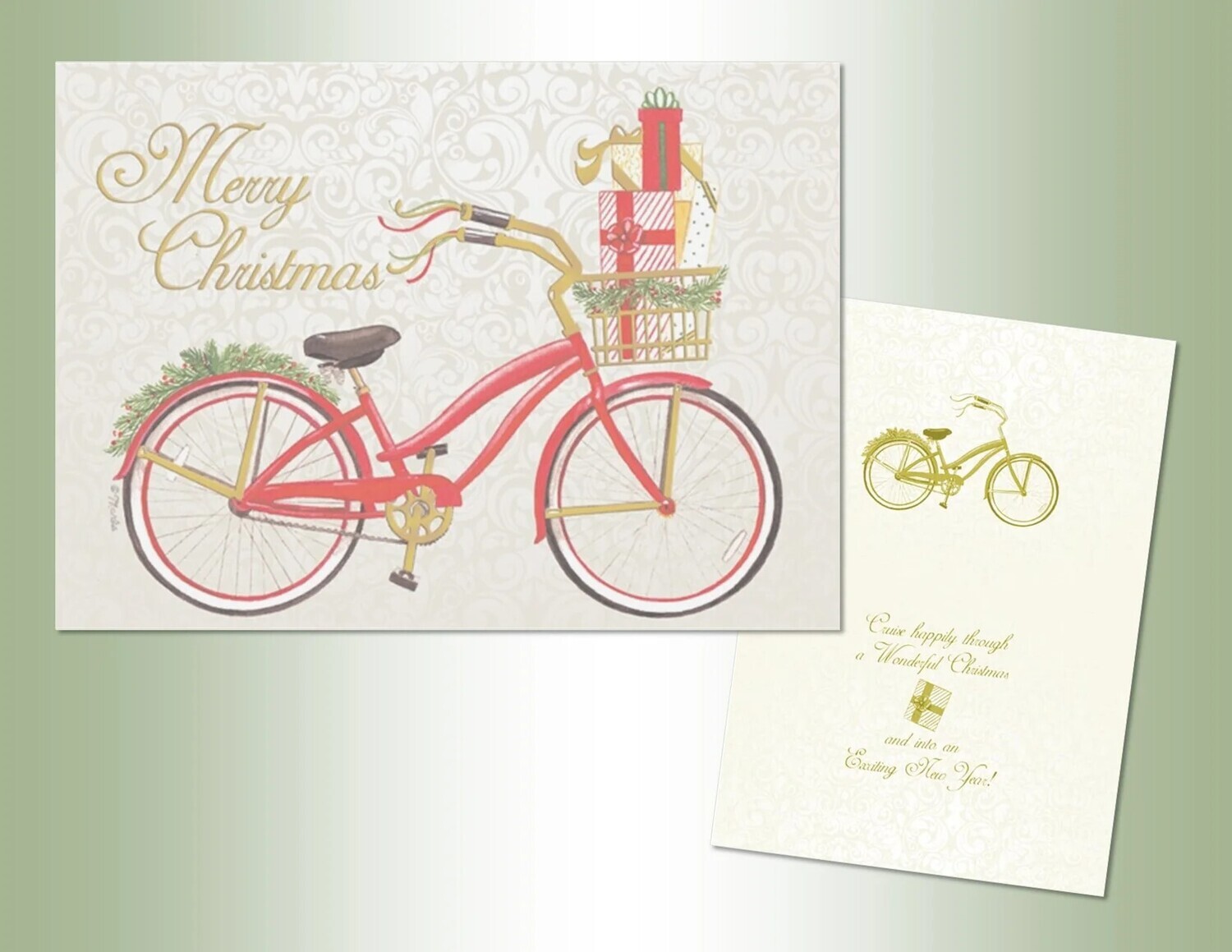 Christmas Bicycle Cards 14ct+