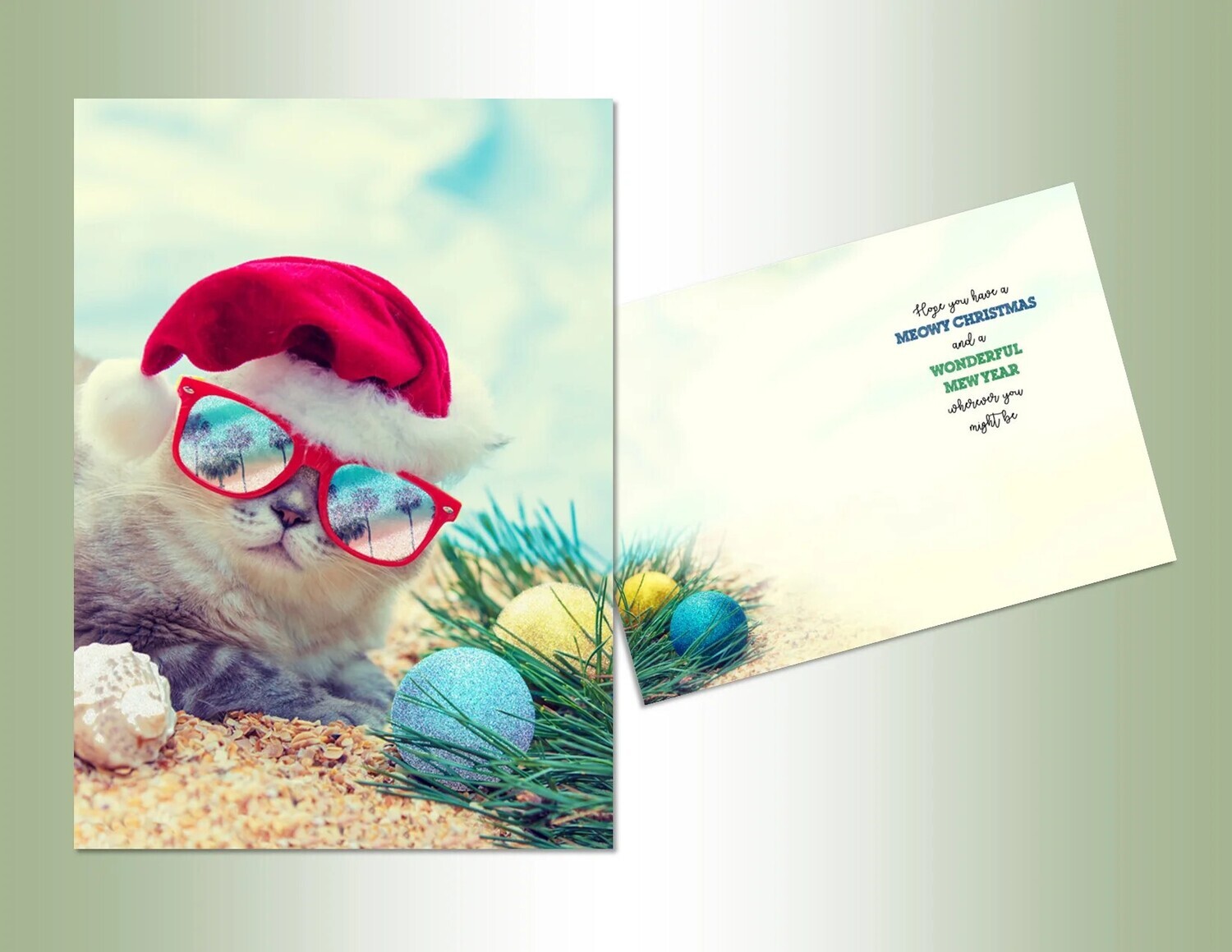Kitten With Sunglasses Christmas Cards 14ct+
