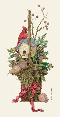 Christmas Basket Boxed Cards 14ct+