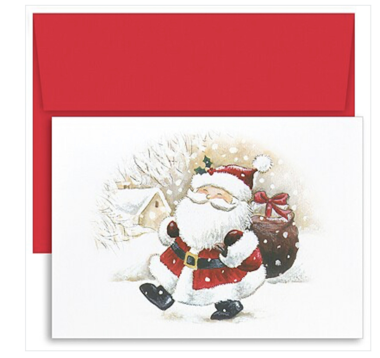 Happy Santa Holiday Boxed Cards+