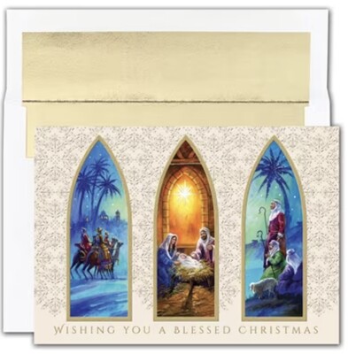 Christmas Triptych Boxed Cards+