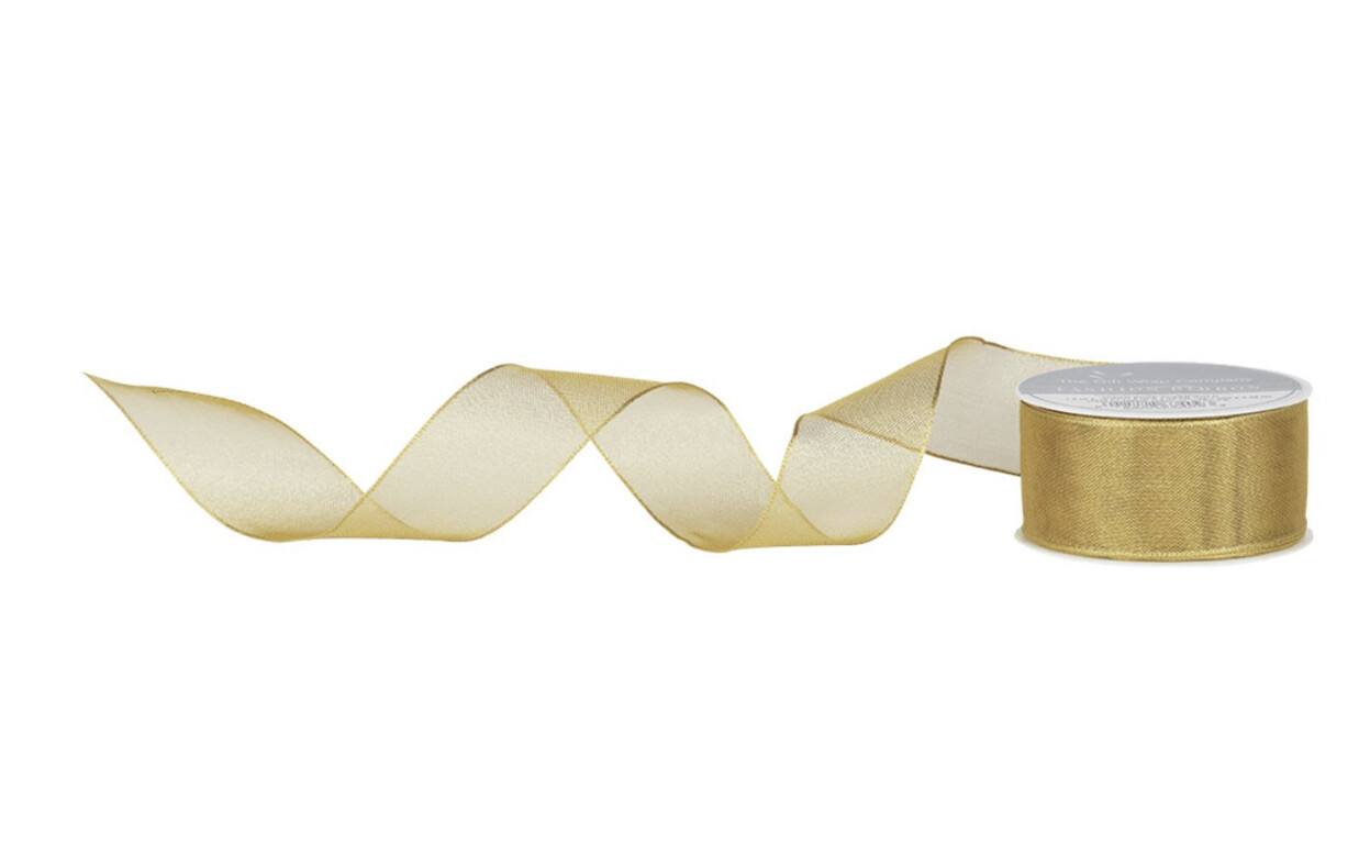 Wired edge- wired edge sheer-Gold+
