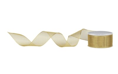 Wired edge- wired edge sheer-Gold+