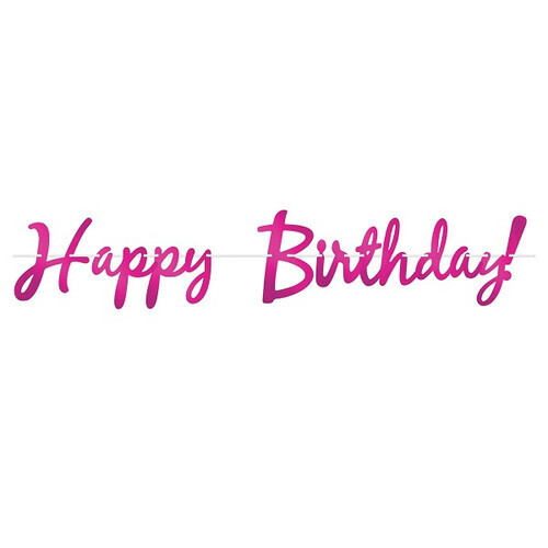 Happy Birthday Foil Streamer +