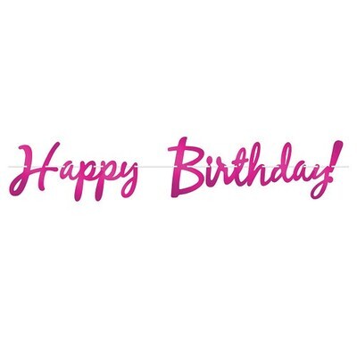 Happy Birthday Foil Streamer +