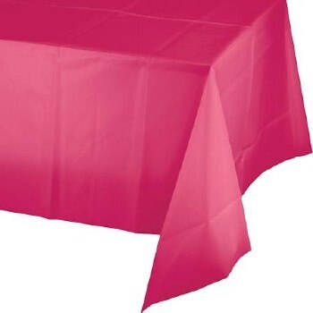 Hot Magenta 54x108 Rectangle Plastic Tablecover+