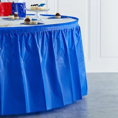 Cobalt 14&#39; x 29” Plastic Table Skirt+