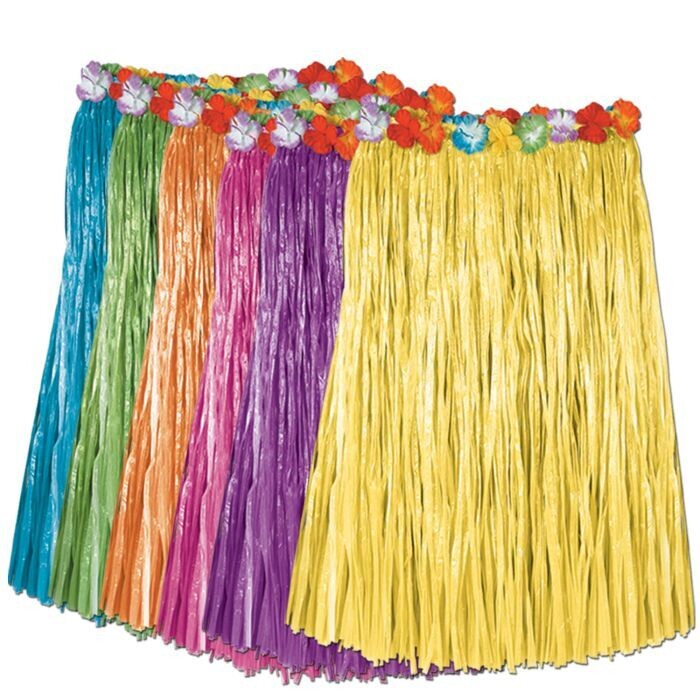 Hula Skirt Assorted Colors, Color: Pink