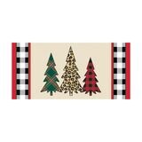 Mixed Print Christmas Trees Sassafras Switch Mat Insert+