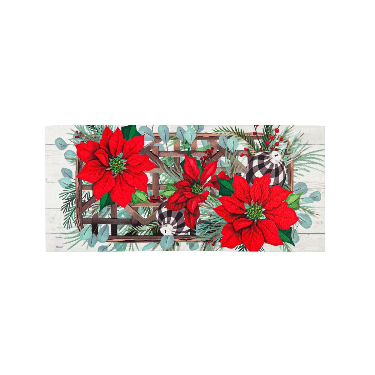 Poinsettia Tobacco Basket Sassafras Switch Mat Insert+
