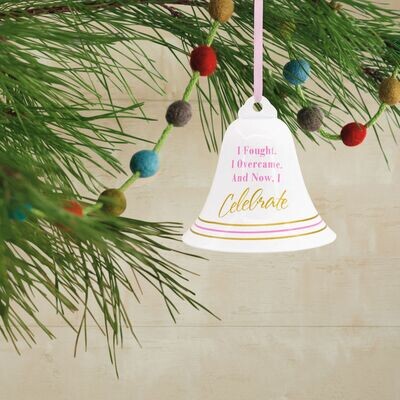 Cancer Bell Hallmark Christmas Ornament+