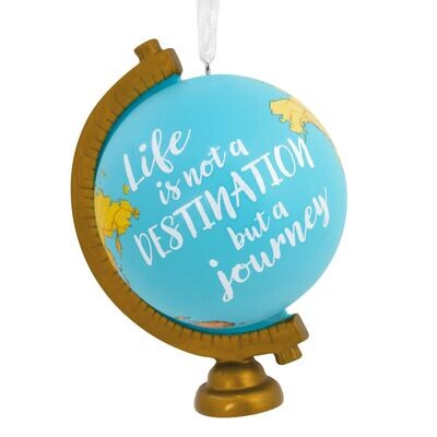 Travel Globe Hallmark Christmas Ornament+