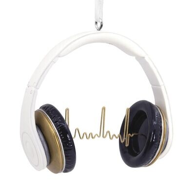 Headphones Hallmark Christmas Ornament+