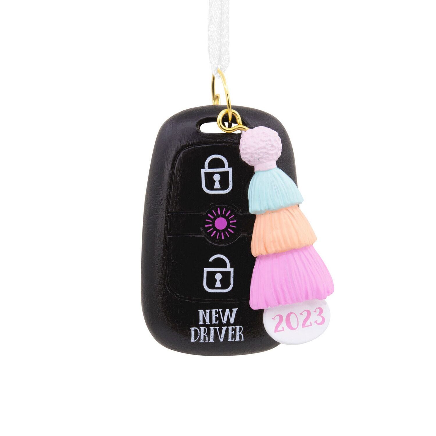 New Driver Pastel Keychain 2023 Hallmark Christmas Ornament+