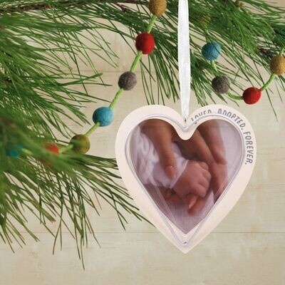 Adoption Photo Frame Hallmark Christmas Ornament+