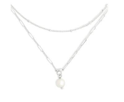 Pearls From Within Necklace - Silver+