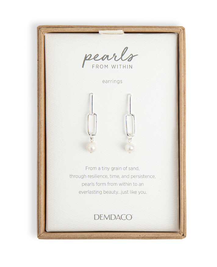 Pearls From Within Earrings - Silver+