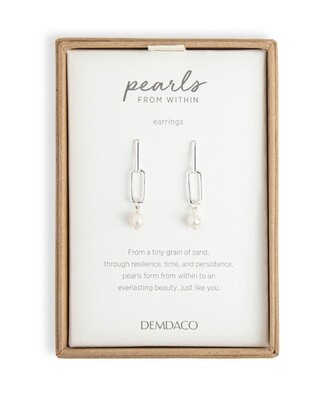 Pearls From Within Earrings - Silver+