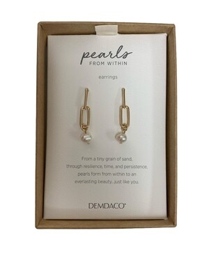 Pearls From Within Earrings - Gold+