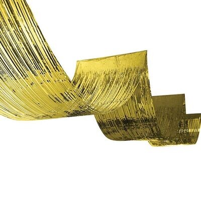 1-Ply Metallic Fringe Ceiling Curtain+