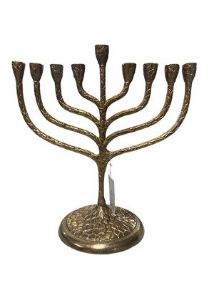 12” Solid Brass Menorah +