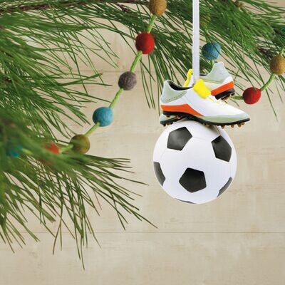 Soccer Ball and Cleats Hallmark Ornament+