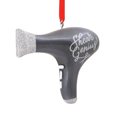 Shear Genius Hair Stylist Hallmark Ornament AMZ+