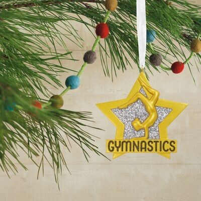 Gymnastics Star Hallmark Ornament+