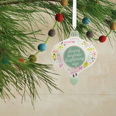 Sharing Kindness Brightening Days Caregiver Hallmark Ornament+
