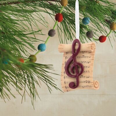 Sheet Music Hallmark Ornament+