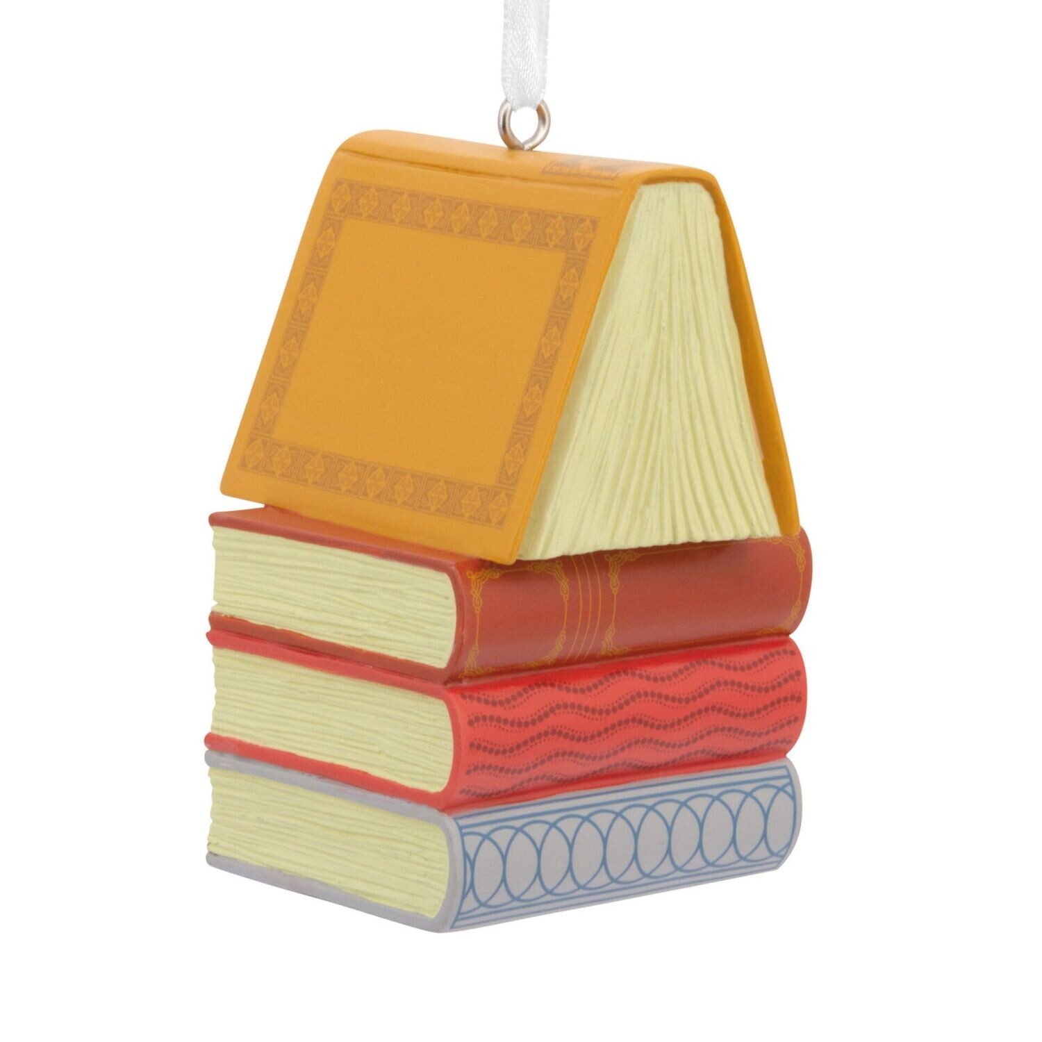 Stack of Books Hallmark Ornament+