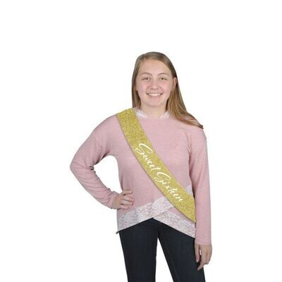 Sweet Sixteen Gold Sash +