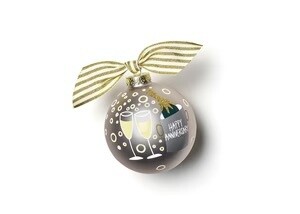 Happy Anniversary 100mm Glass Ornament+