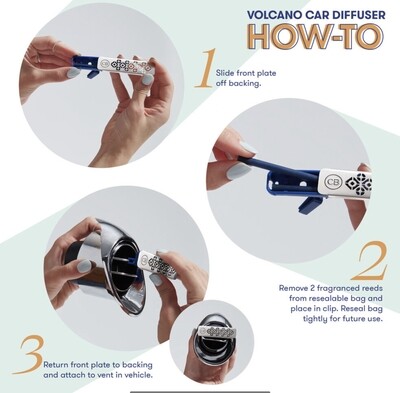 Capri Blue Volcano Car Diffuser Refill AMZ+