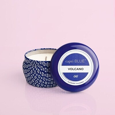 Volcano Capri Blue Printed 3oz Jar Candle AMZ+