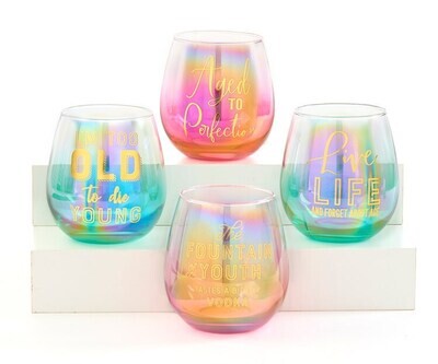 Stemless Wine Glass+