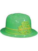 St. Patrick's Day Plastic Derby Hat+