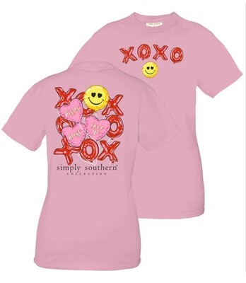 Simply Southern &#39;XOXO&#39; Balloon Short Sleeve Tee AMZ+