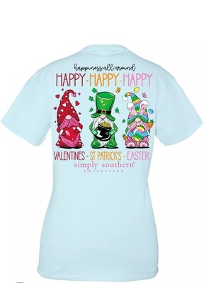 Simply Southern Happiness All Around Short Sleeve Tee AMZ+
