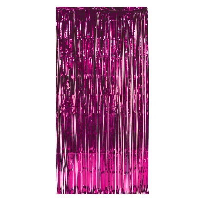 Metallic Curtain Cerise AMZ+