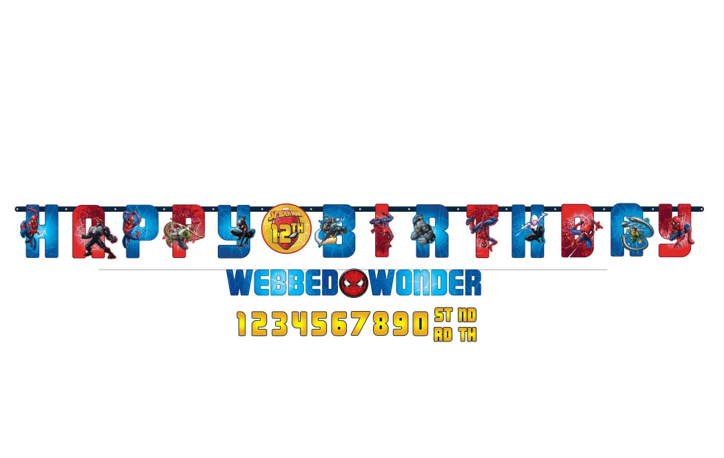 Spider-Man™ Webbed Wonder Jumbo Letter Banner Kit+