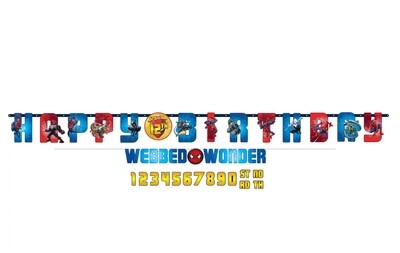 Spider-Man™ Webbed Wonder Jumbo Letter Banner Kit+