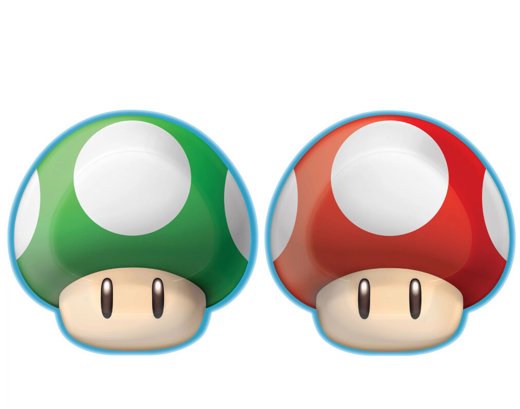 Super Mario Bros Toad Plates 7”+