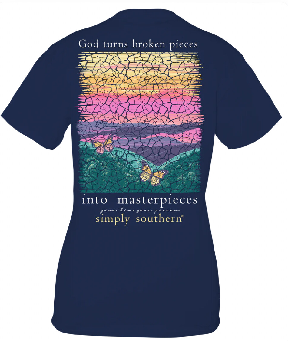 God turns broken pieces into a masterpiece Simply Southern +