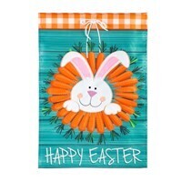Carrot Wreath Garden Flag +