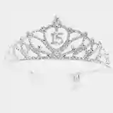 Rhinestone 15 B-Day Tiara+