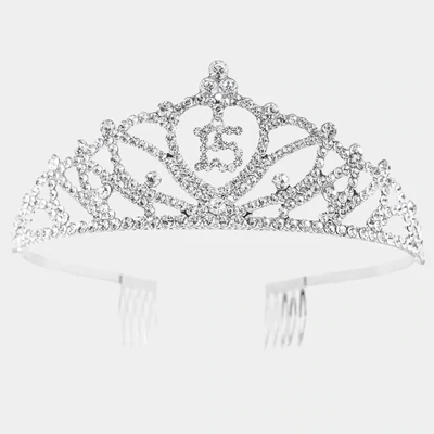 Rhinestone 15 B-Day Tiara+