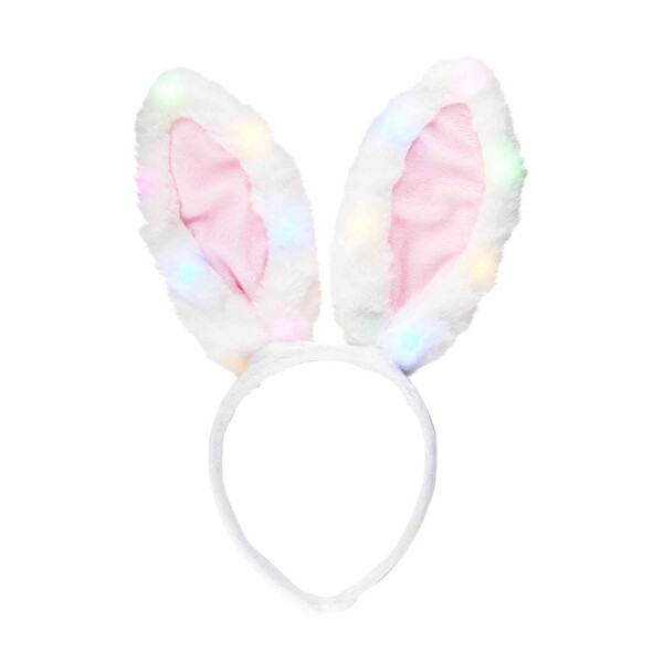 Pink Light-up Bunny Ear Headband+